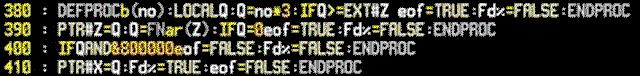Message Pointer Code